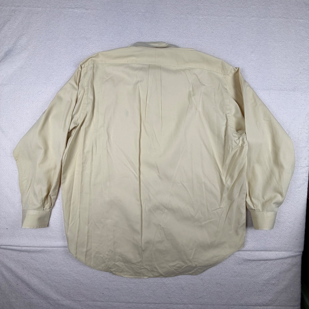 Ralph Lauren Blaire Mens Large Yellow Cotton Long Sleeve Button Down Shirt Pony - Picture 6 of 6